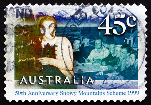 Postage stamp Australia 1999 English Class for Migrant Workers