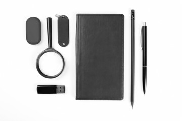 set of office stationery