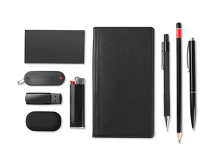set of office stationery