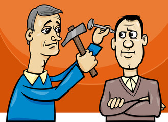hit the nail on the head cartoon © Igor Zakowski