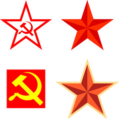 Vector pack with communism symbols