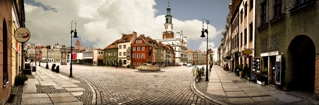 Fototapeta Panorama rynku poznańskiego