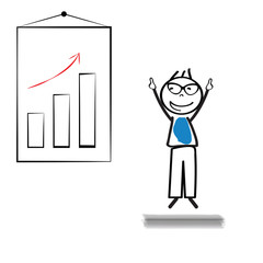 Success smiling businessman