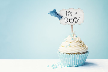 Baby shower cupcake