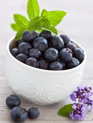Fresh blueberries