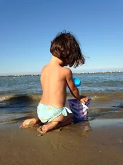 Foto op Canvas bambina sulla sabbia © ste72