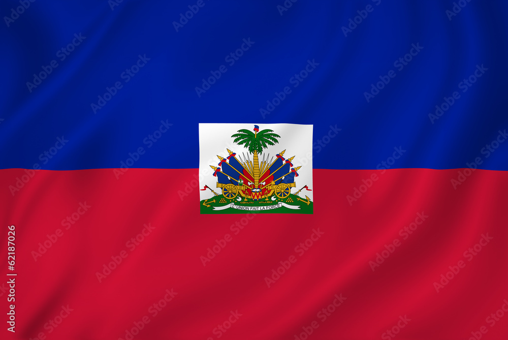 Wall mural Haiti flag