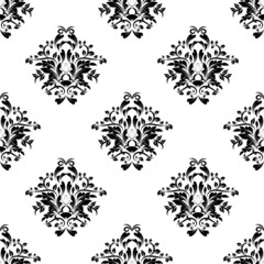 seamless wallpaper.damask pattern.floral background