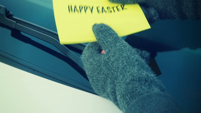 HAPPY EASTER - nice surprise on a cold Easter morning