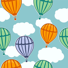 Retro balloons pattern