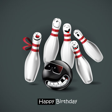 Happy Birthday smile bowling