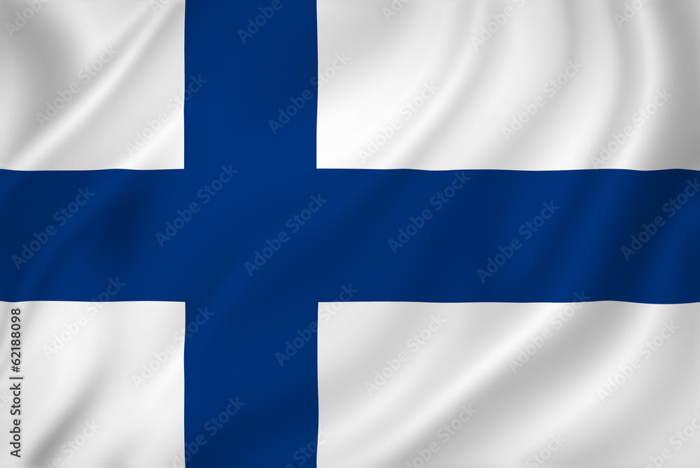 Wall mural Finland flag