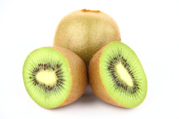 Kiwi on the white background
