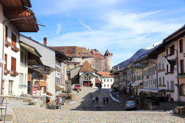 Village de Gruyères en Suisse