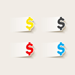 realistic design element: money
