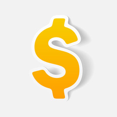 realistic design element: money