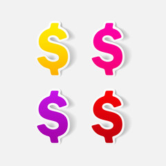 realistic design element: money