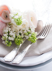 wedding elegant dining table setting