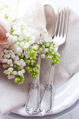 wedding elegant dining table setting