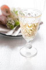 Glass of white wine