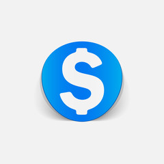 realistic design element: money