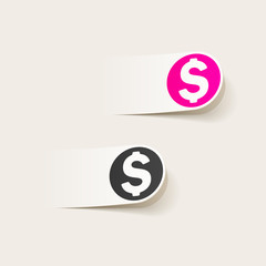 realistic design element: money