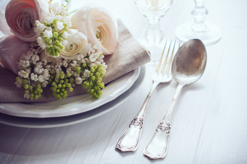 wedding elegant dining table setting