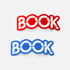 Fototapeta premium realistic design element: book