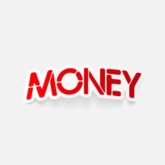 realistic design element: money
