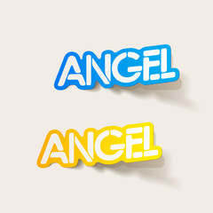 realistic design element: angel