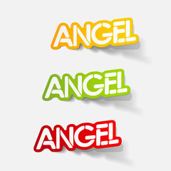 realistic design element: angel