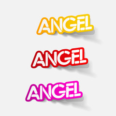 realistic design element: angel