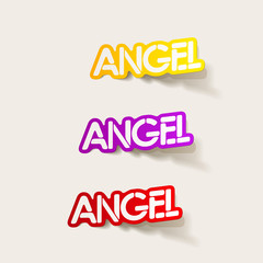 realistic design element: angel