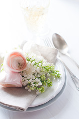 wedding elegant dining table setting