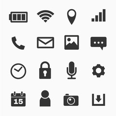 Mobile phone icons