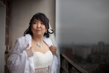 Pretty asian bride