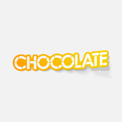 realistic design element: chocolate