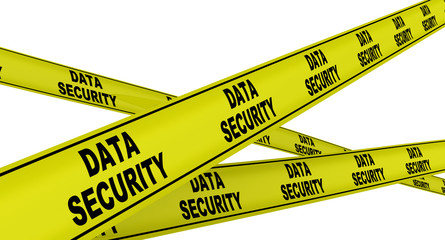 Data security. Оградительная лента с надписью