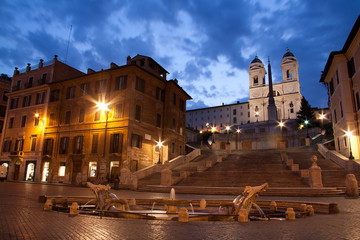 Fototapeta na wymiar Roma - Piazza di Spagna