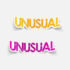 realistic design element: unusual