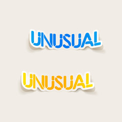 realistic design element: unusual