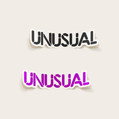realistic design element: unusual