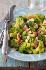 cabbage with mushrooms