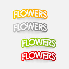 realistic design element: flowers