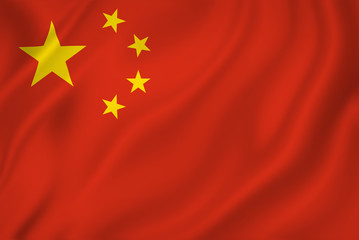 Chinese flag - obrazy, fototapety, plakaty