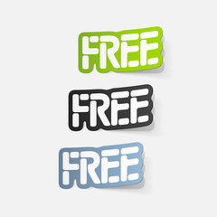 realistic design element: free