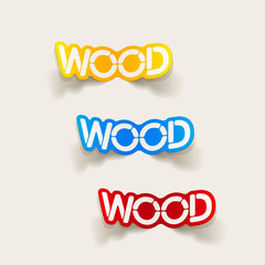 realistic design element: wood