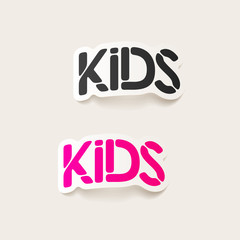 realistic design element: kids