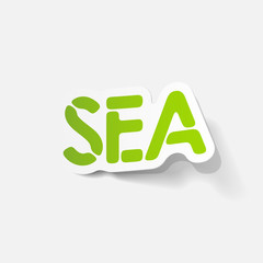 realistic design element: sea