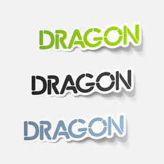 realistic design element: dragon